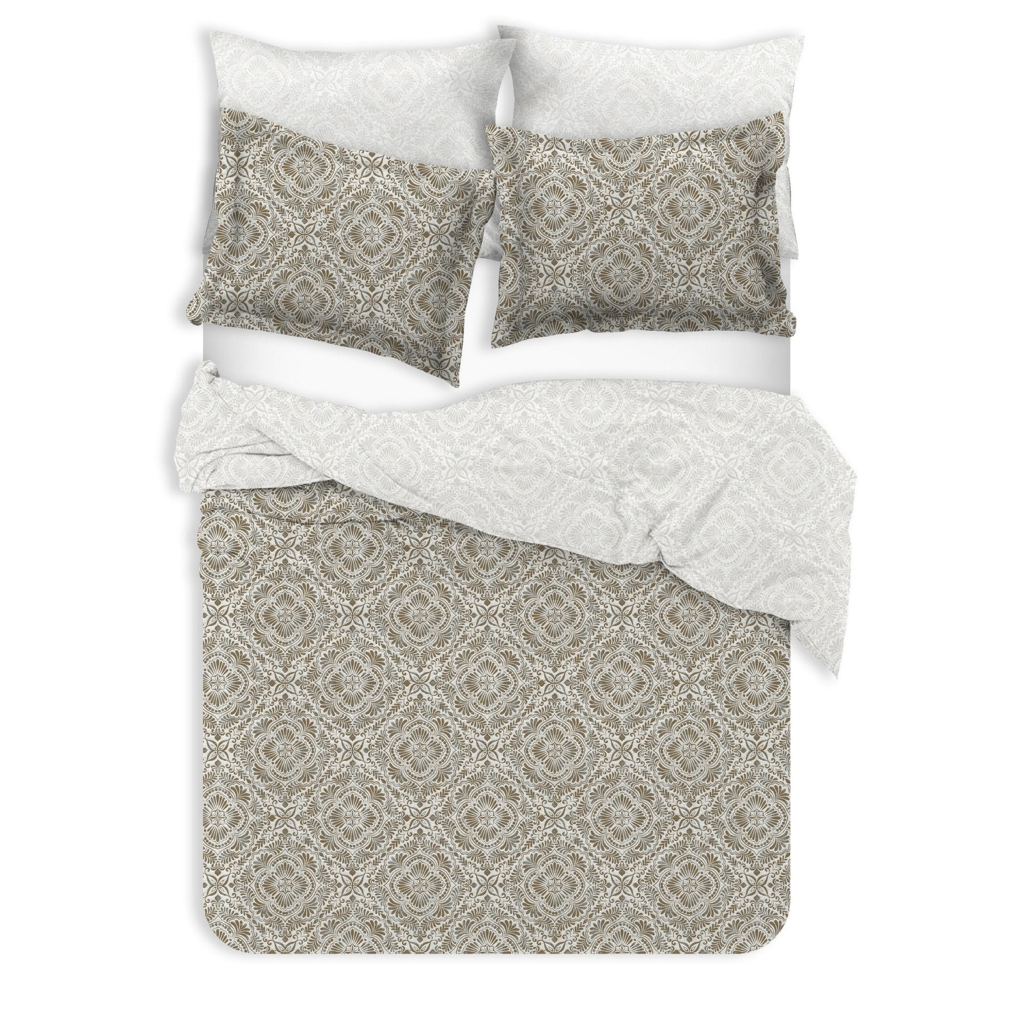 Lynd Organic Cotton Reversible Duvet Set - Delara