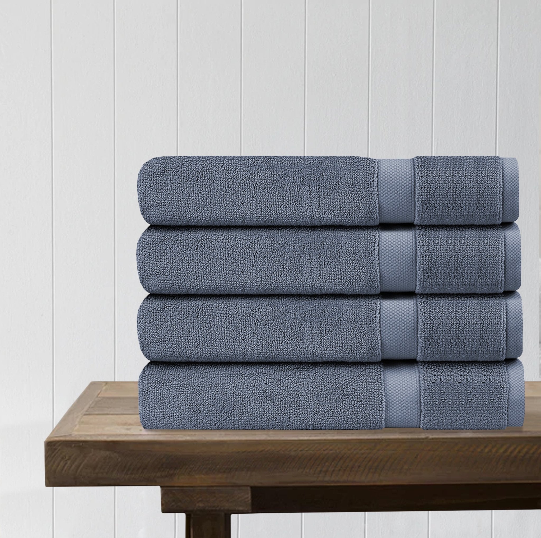 100% Organic Cotton Quick Dry Bath Towel (Pack of 4)