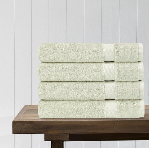 100% Organic Cotton Quick Dry Bath Towel (Pack of 4)