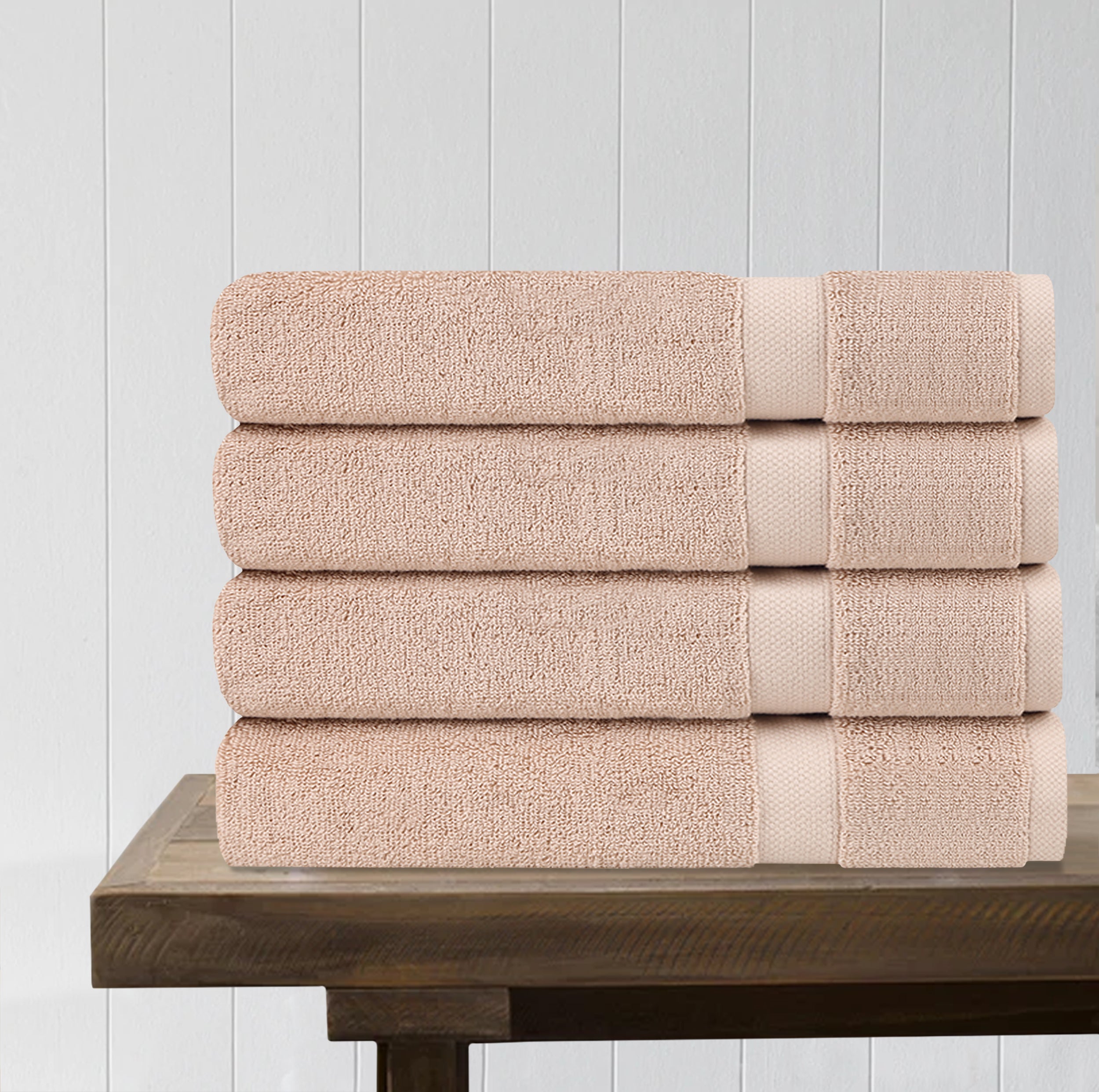 100% Organic Cotton Quick Dry Bath Sheet (Pack of 4)