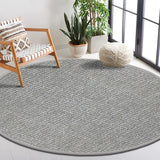 6' Round Boucle Wool & Jute Rug