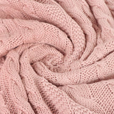 Organic Cotton Cable Knit Throw