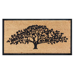 Oak Tree Flocked Large Doormat 30"X60" - Delara