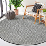 6' Round Boucle Wool & Jute Rug