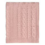 Organic Cotton Cable Knit Throw