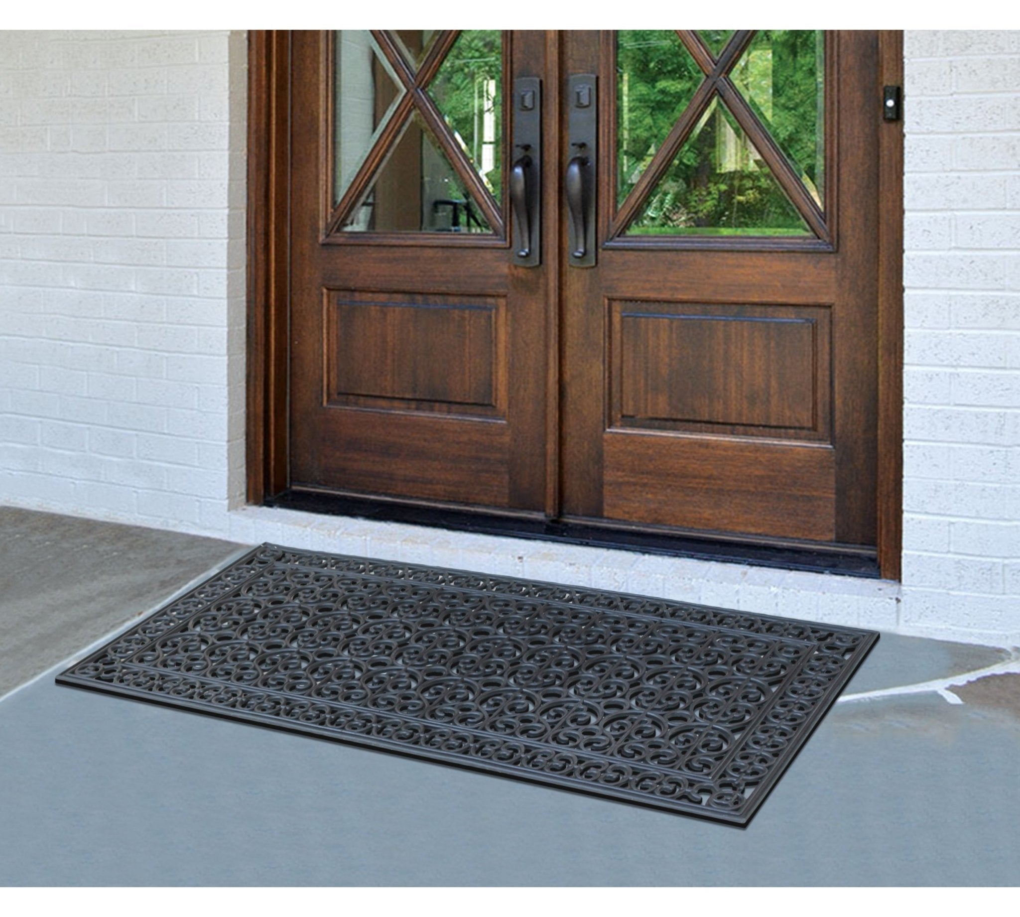 Grandeur Court Large Rubber Doormat 30"X60" - Delara