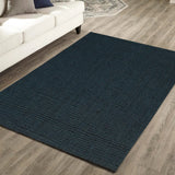 Premium Boucle Jute Rug (Charcoal) - Delara