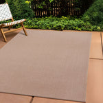 Washable PET Outdoor Rug (Dark Beige) - Delara