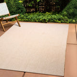 Washable PET Outdoor Rug (Light Beige) - Delara