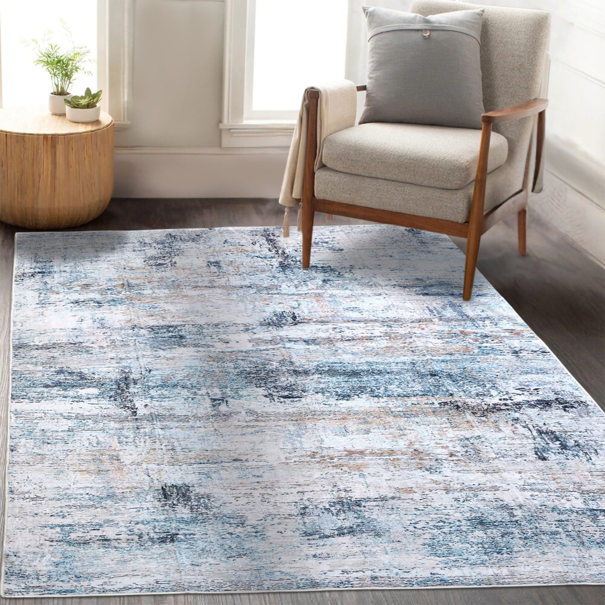 Coastal Drift Machine Washable Rug - Delara