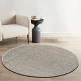 6' Round Boucle Wool & Jute Rug