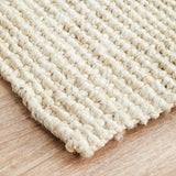 Premium Boucle Jute Rug (Ivory) - Delara