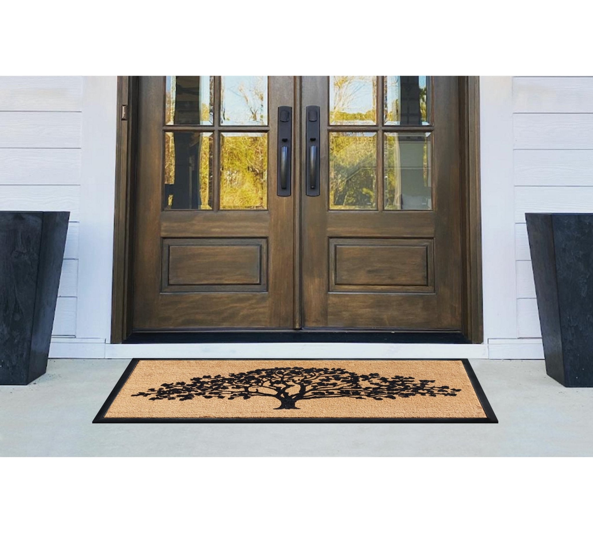 Oak Tree Flocked Large Doormat 30"X60" - Delara