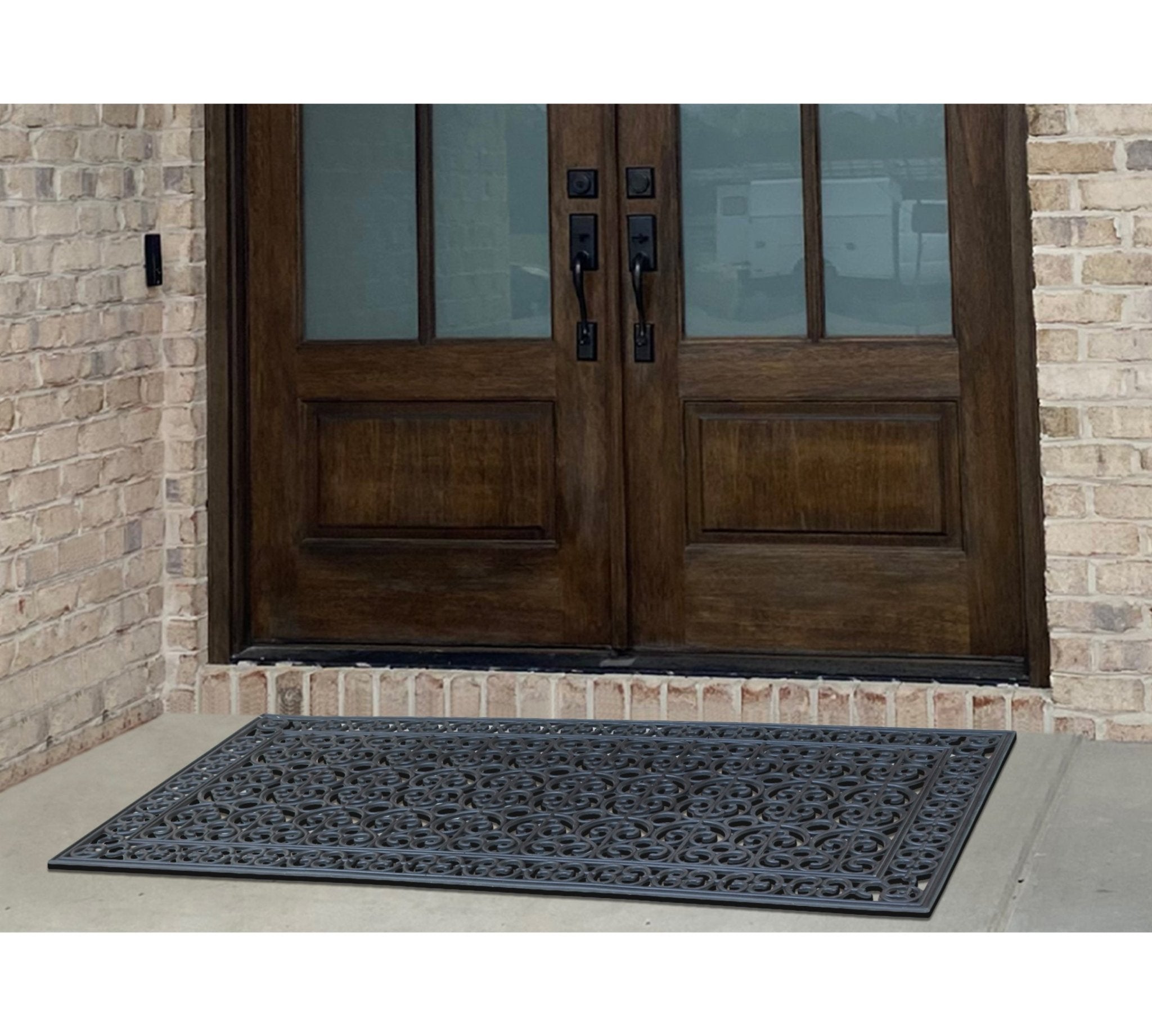 Grandeur Court Large Rubber Doormat 30"X60" - Delara