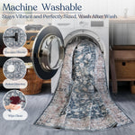 Midnight Garden Machine Washable Rug - Delara