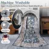 Midnight Garden Machine Washable Rug - Delara