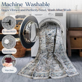 Antique Mist Machine Washable Rug - Delara