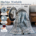 Azure Haven Machine Washable Rug - Delara