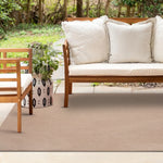 Washable PET Outdoor Rug (Dark Beige) - Delara