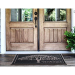 Shedding Tree Design Rubber Doormat 30"X48" - Delara