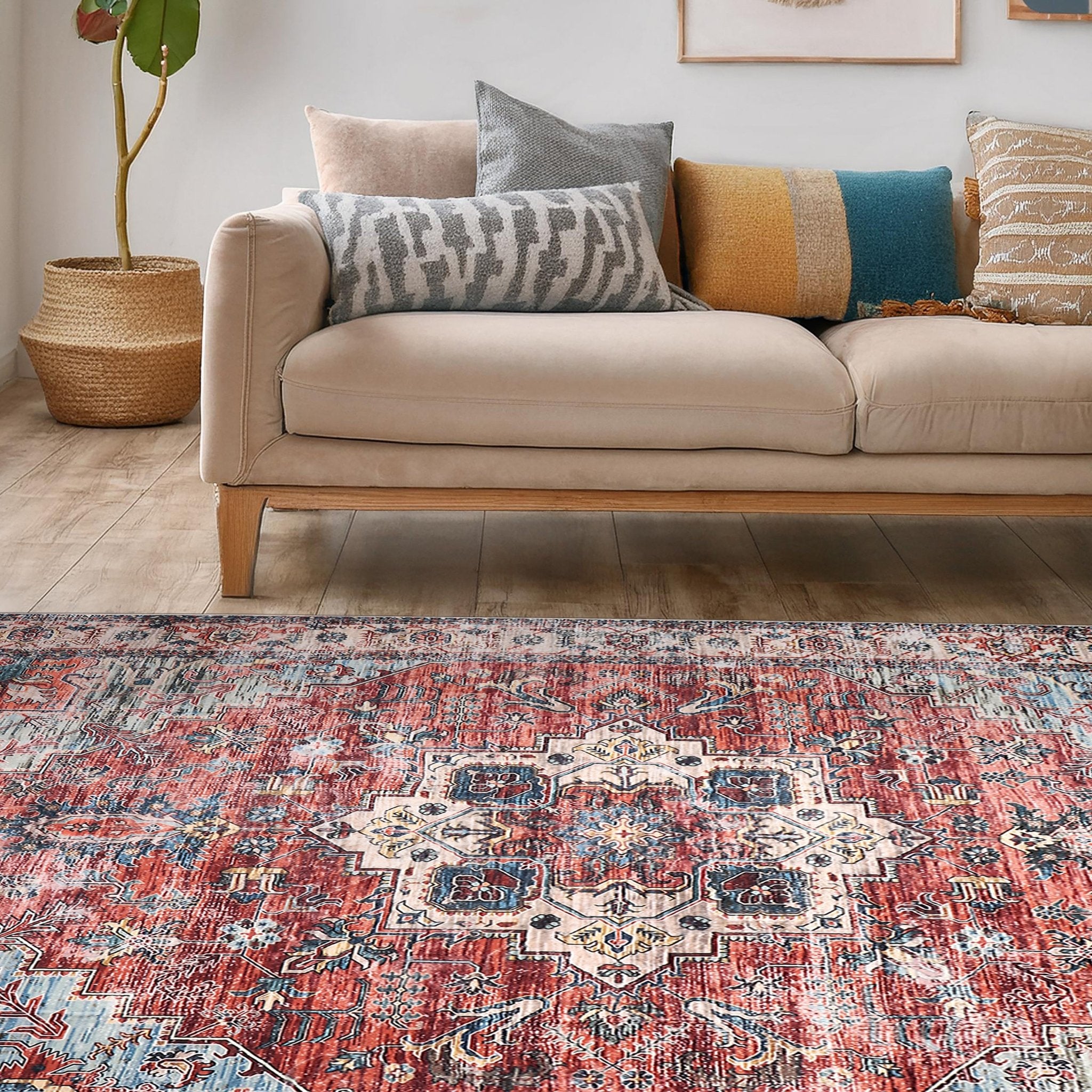 Ruby Machine Washable Rug - Delara