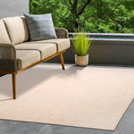 Washable PET Outdoor Rug (Light Beige) - Delara