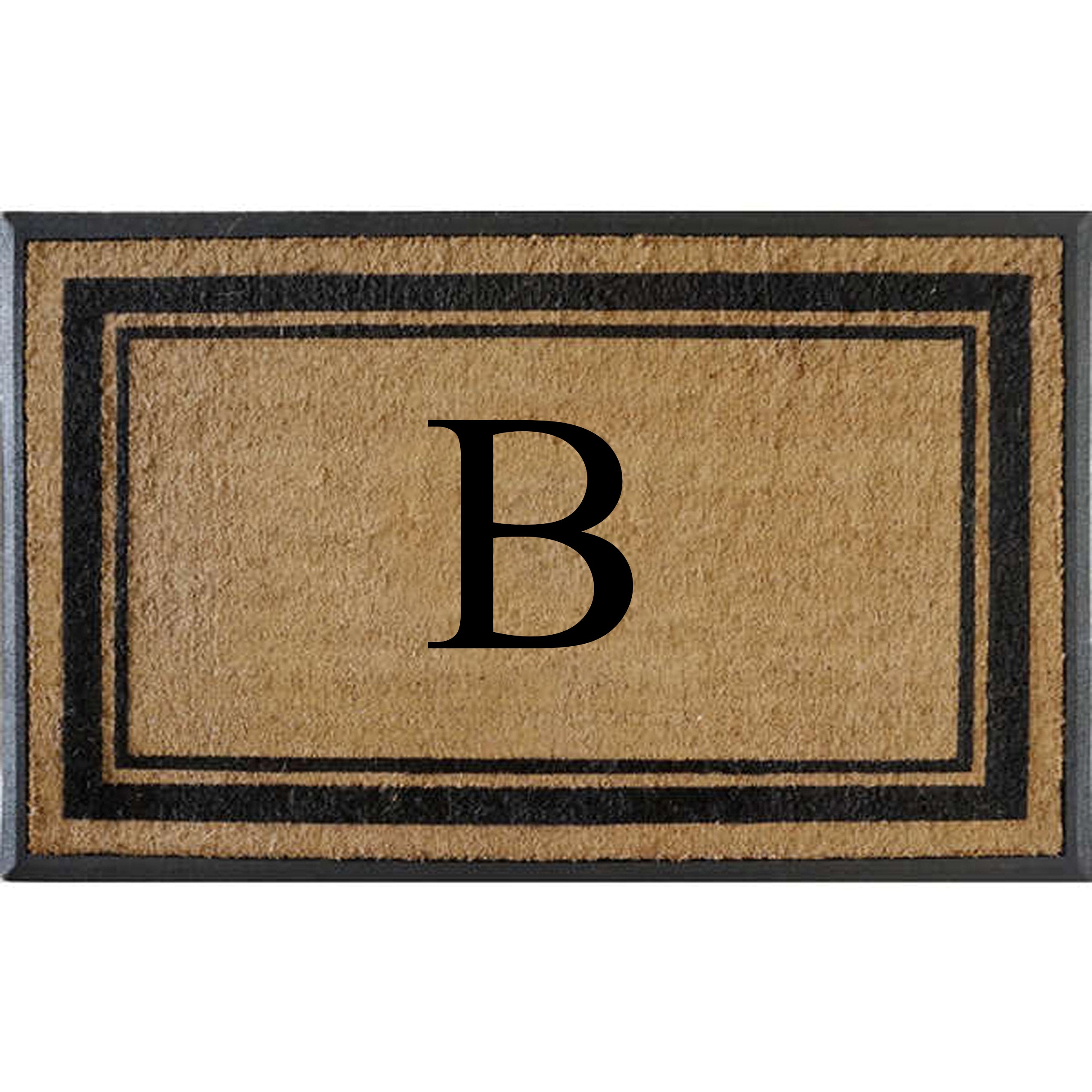 Classic Pictureframe Monogrammed Doormat, 30"X48"