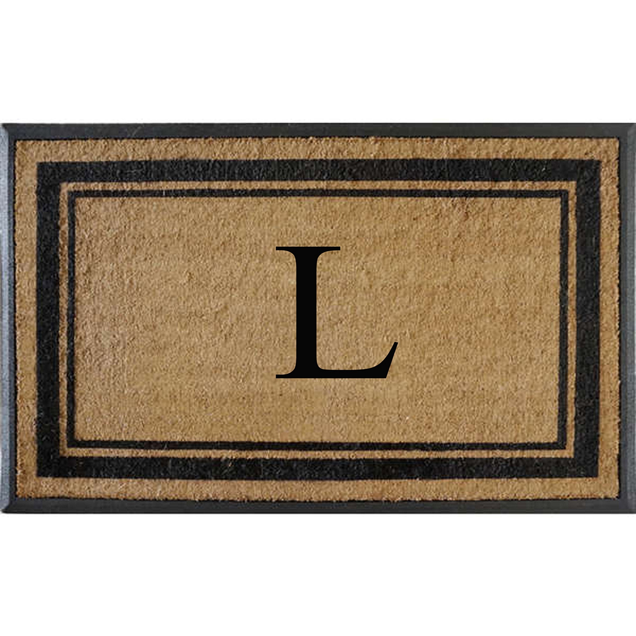 Classic Pictureframe Monogrammed Doormat, 30"X48"