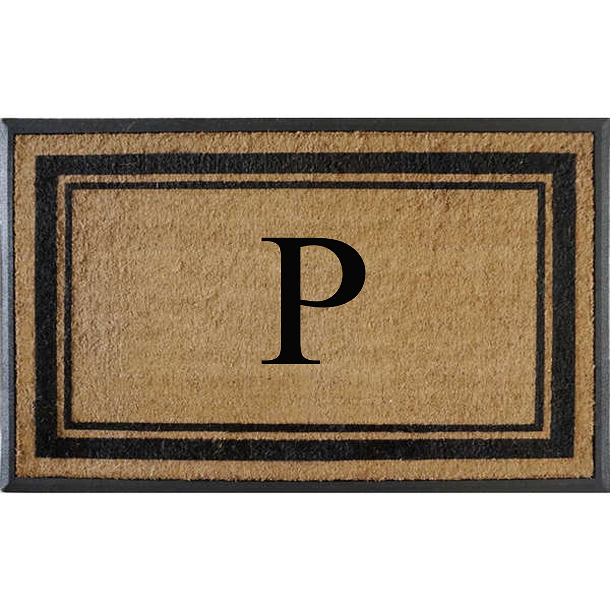 Classic Pictureframe Monogrammed Doormat, 30"X48"