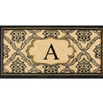 Uriel Large Monogrammed Doormat 30"X60" - Delara