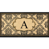 Uriel Large Monogrammed Doormat 30"X60" - Delara