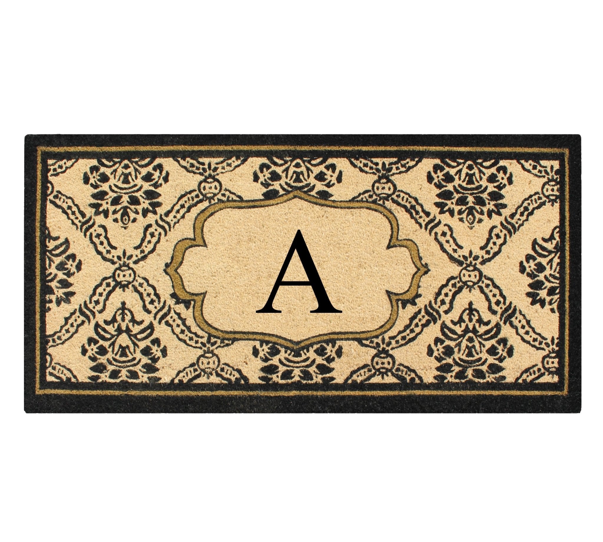 Uriel Large Monogrammed Doormat 30"X60" - Delara