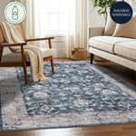 Midnight Garden Machine Washable Rug - Delara