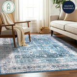 Azure Haven Machine Washable Rug - Delara