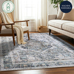 Antique Mist Machine Washable Rug - Delara