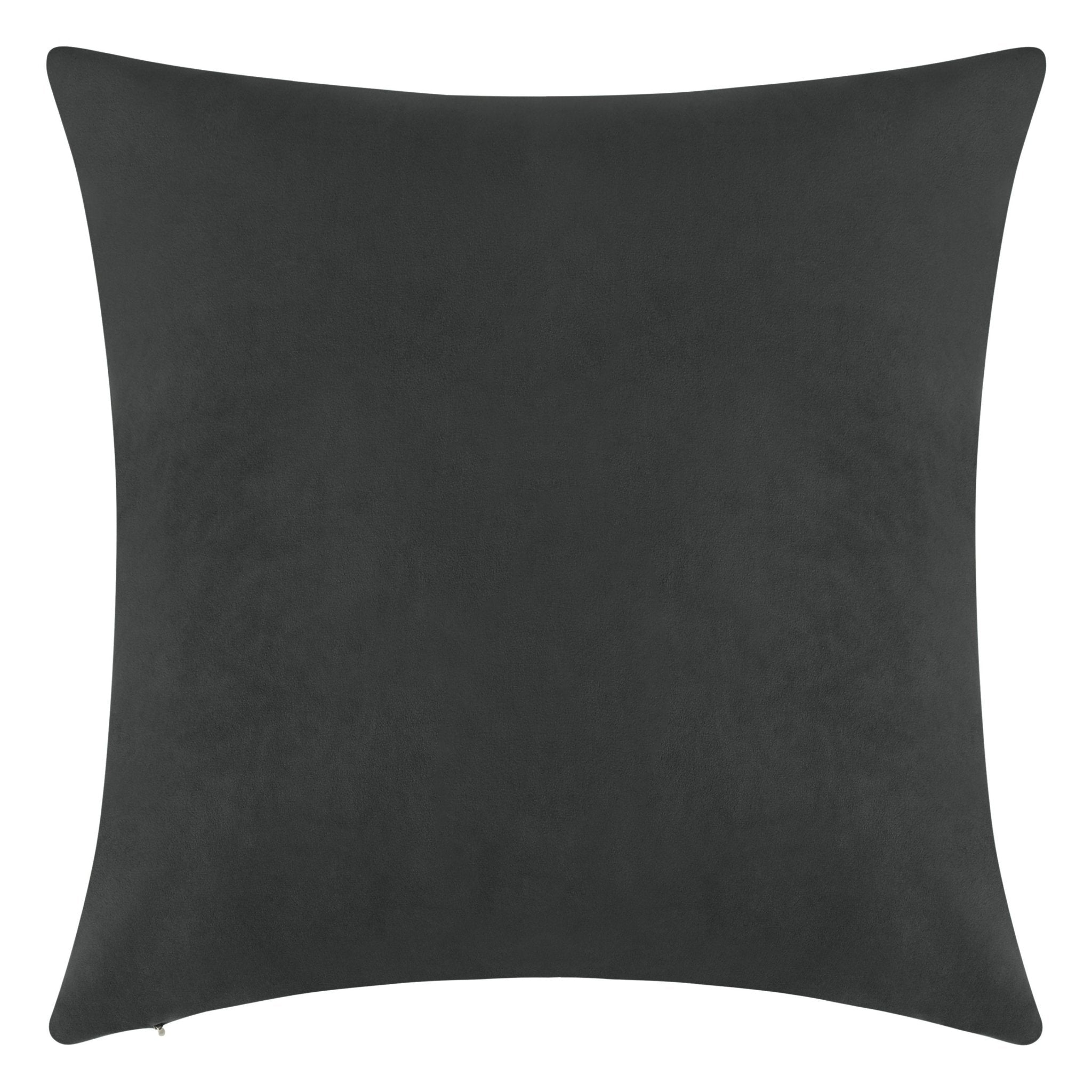Everywhere Velvet Throw Pillow (Rifle Grey)