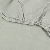 European Flax Linen Fitted Sheet - Delara