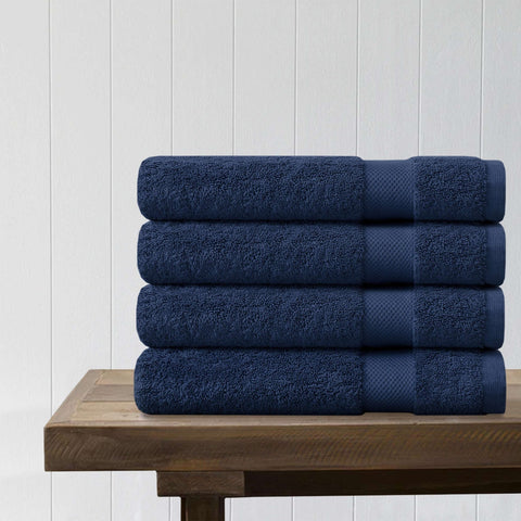 100% Organic Cotton Quick Dry Bath Towel (Pack of 4)