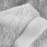 100% Organic Cotton Quick Dry Bath Towel (Light Grey) (Pack of 4) - DelaraHome