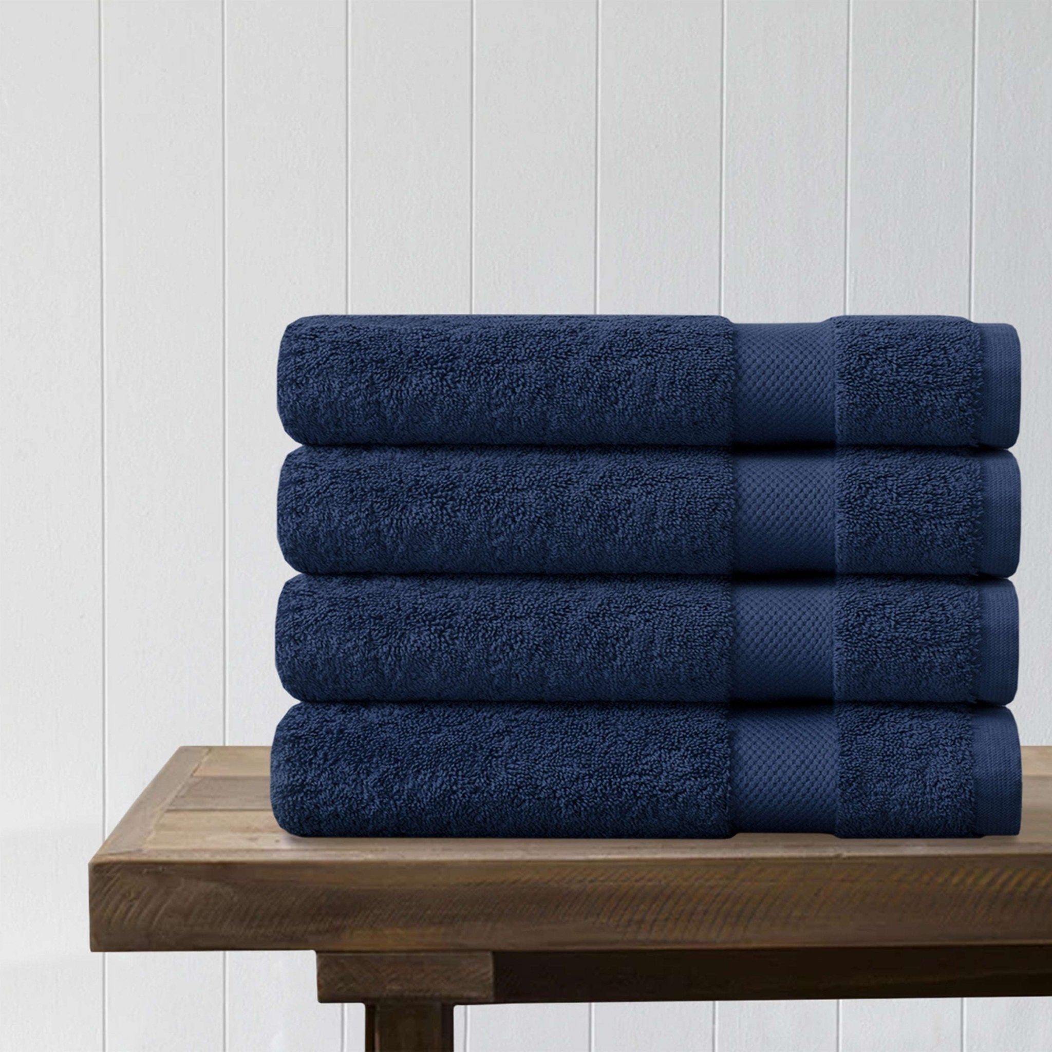 100% Organic Cotton Quick Dry Bath Towel (Pack of 4) - DelaraHome