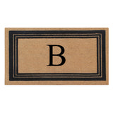 DeHond Classic Border Flocked Monogrammed Doormat 18"X30"