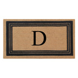 DeHond Classic Border Flocked Monogrammed Doormat 18"X30"