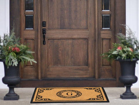 Artisans Geneva Monogrammed  Doormat 24"X39"