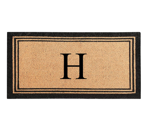 DeHond Classic Border Monogrammed Doormat 24"X39"