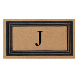 DeHond Classic Border Flocked Monogrammed Doormat 18"X30"