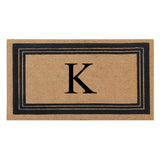 DeHond Classic Border Flocked Monogrammed Doormat 18"X30"