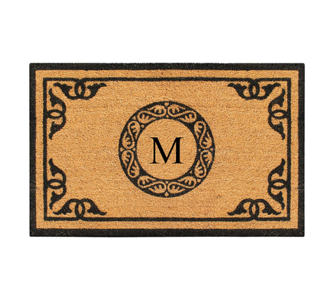 Artisans Geneva Monogrammed  Doormat 24"X39"