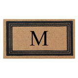 DeHond Classic Border Flocked Monogrammed Doormat 18"X30"