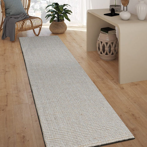 Premium Boucle Jute & Wool Rug (2'.5" X 9' Runner) - DelaraHome