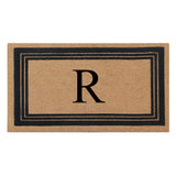 DeHond Classic Border Flocked Monogrammed Doormat 18"X30"